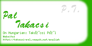 pal takacsi business card